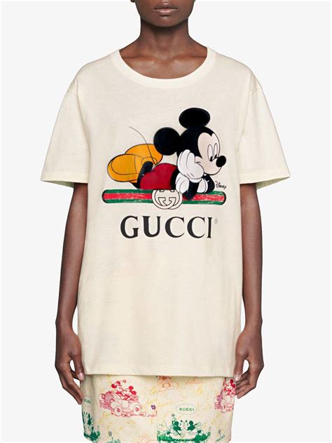 gucci mickey tee shirt|mickey mouse in gucci.